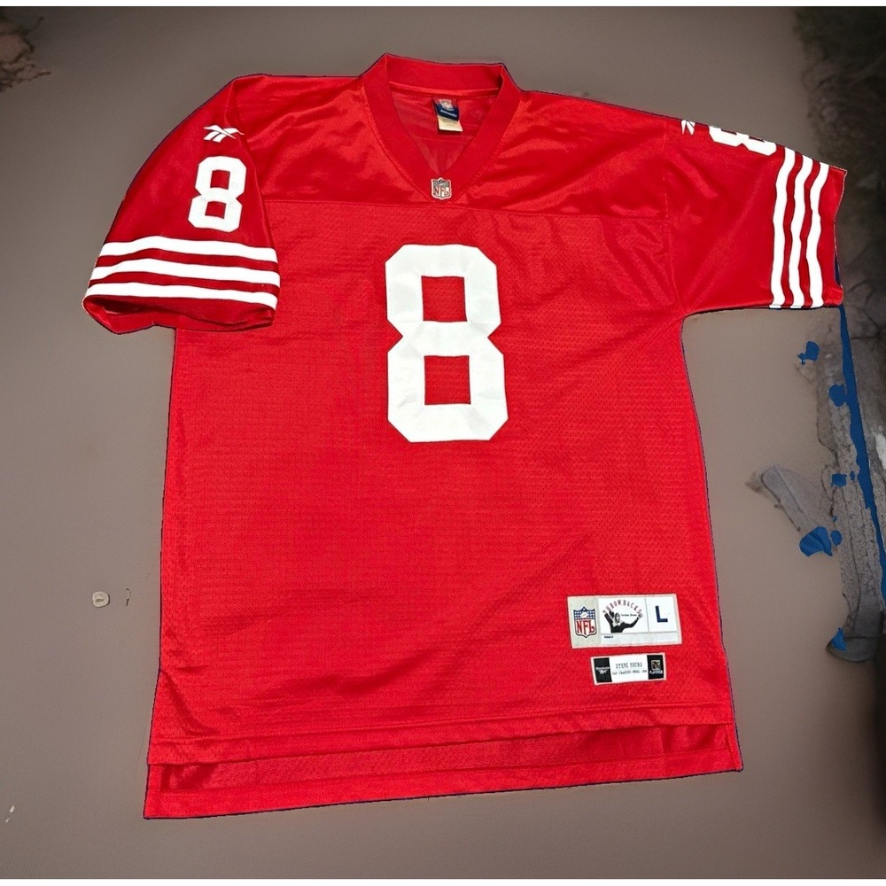 Reebok Throwback Classic San Francisco 49ers Steve Young 1990 Men's L